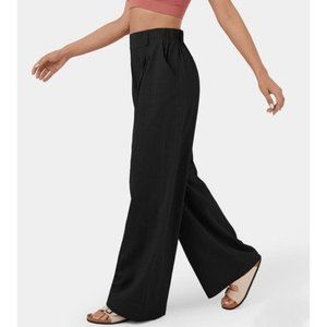 NWT Halara Wide Leg high waisted Palazzo casual cotton women pant medium Large